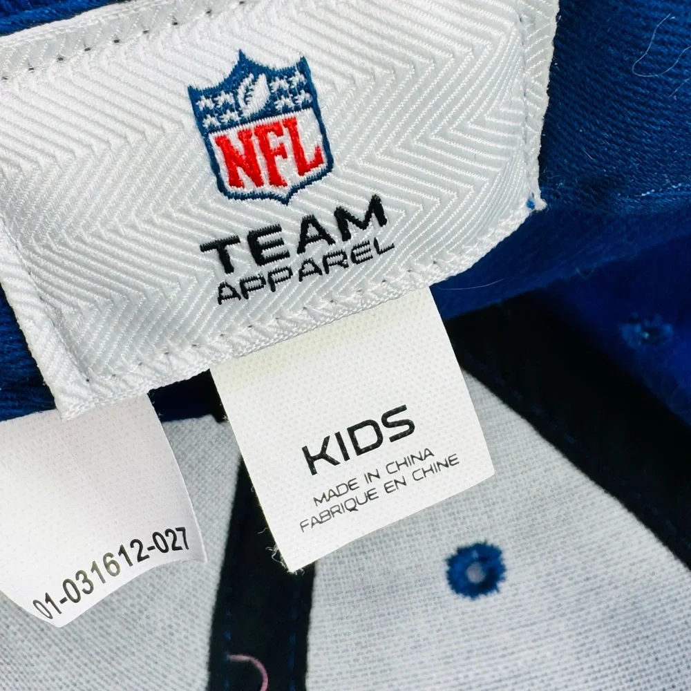 Indianapolis Colts Hat Cap NFL Brand blue Adjustable Kids Strap back.